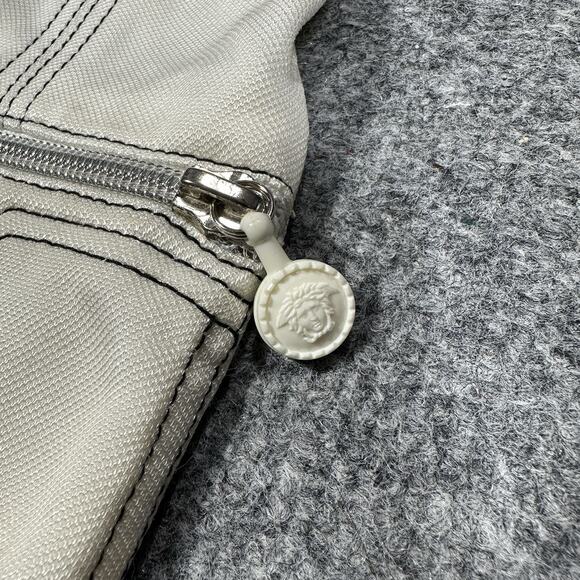 Vintage GIANNI VERSACE Couture Skirt Knee Length White 90s NEW NWT - Picture 4 of 12